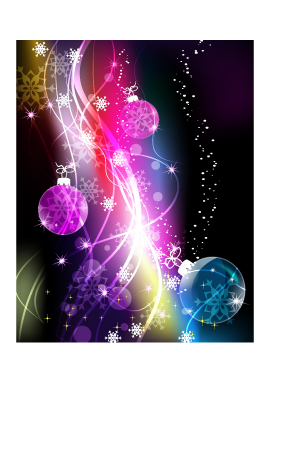 free vector Cool christmas symphony of light vector background